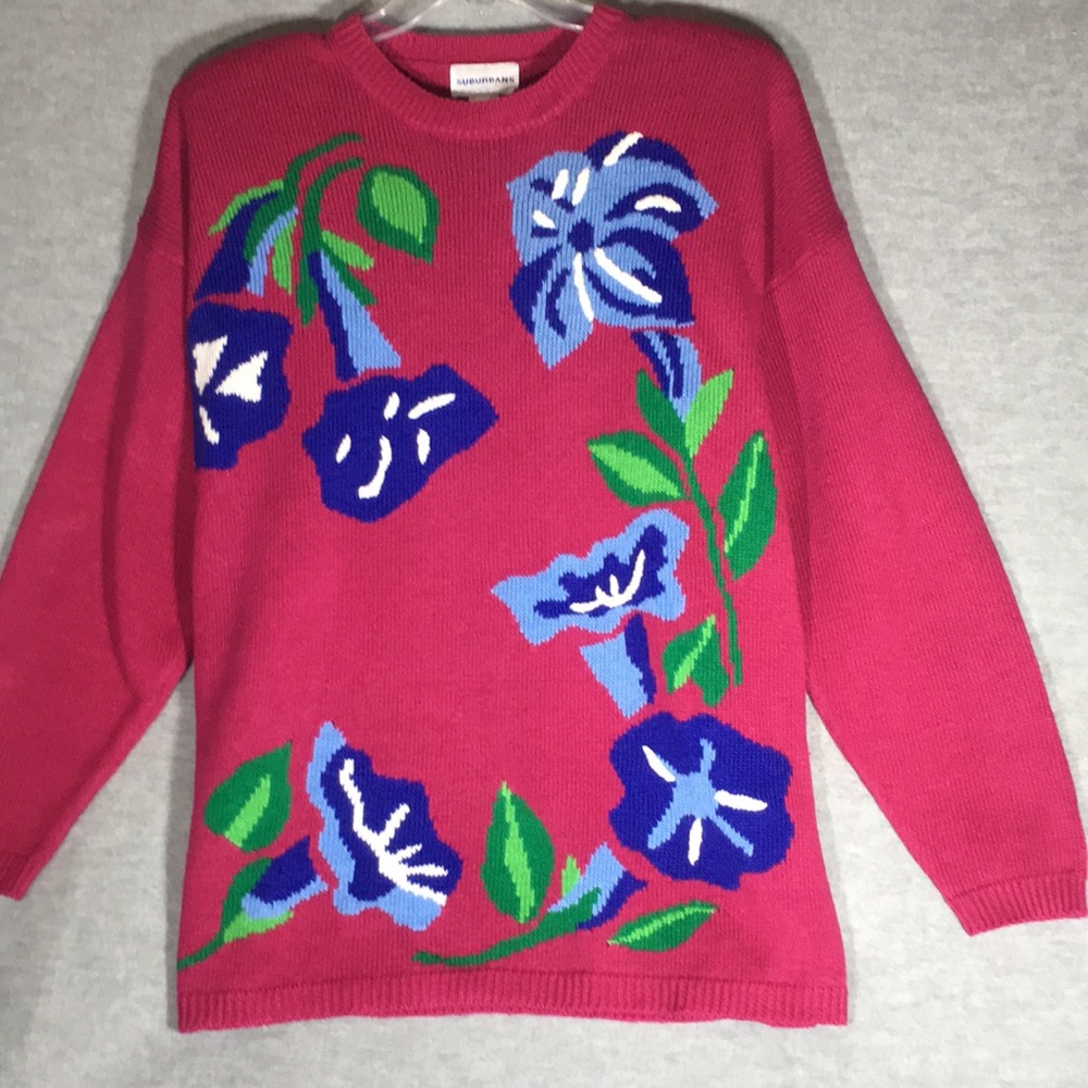 SUBURBAN Abstract Tropical Design Wearable Art Extra Long Line Substantial Piece